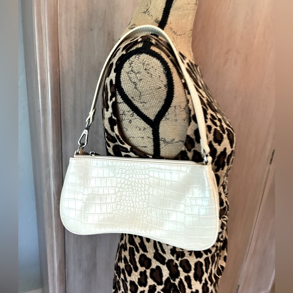 jw pei Handbags - JW Pei Eva Shoulder Bag ivory mock croc Nordstrom east west spring wedding